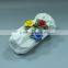 White glaze type style porcelain flower vase decoration