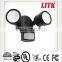 Secure Home 180-Degree 2-Head Halogen Motion-Activated Flood Light with Timer