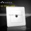2015 NEW Design British Standard PC White Push Button 16AX 250V TV SOCKET Wall Switch Socket
