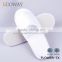 high quality white cotton men hotel slippers massage open toe spa slippers