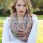 2016 Fall Winter Gold Trim Knit Cheap Infinity Scarf