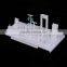 Luxury acrylic jewelry set display, plexiglass jewelry display furniture, fashion store window display for jewelry