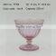press Wine goblet,Hiball,DOF, sundae cup color glass in pink with sakura design embossed