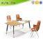 Modern meeting table design oval shape teak color Size available with hardware metal leg