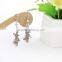 Sliver Plated Gecko Shaped Long Fashion Drop Dangle Earring