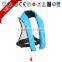 Leather fashion inflatable life jacket for kayak fishing