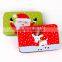 Christmas name card box/Jewelry Gift Rectangular Painting Iron Tin Boxes Card Bag