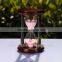 Mini wooden sand timer of 15-30 minutes