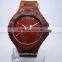 2014 attractive top brand women wooden watch Quartz movement red sandal wood belt Quartz wooden watch