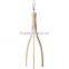 2017 hotel decorative wooden tripod floor lamp 3 legs with linen shade good for inn decor high end tripod standing lamp