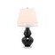 Factory wholesale bottle shape gallery cemaric bank table lamp for hotel design with fabric shade