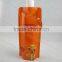 Foldable water bottle / water packaging bags/stand up pouch with spout and pull-puch top