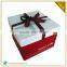 Custom Cardboard Cake Packaging Box Making With Bowknot Ribbon