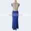 OEM Blue jersey with beaded low back formal evening party dresses