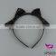 Black bow hair hoop fancy dress holiday party dedicated accessories headbands