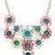 Resin Multicolor Flower Vintage Choker Pendant Statement Necklace Women Necklaces & Pendants Fashion Necklaces for Women 2014