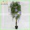 wholesale deocrative artificial wisteria trees natrual wood trunk