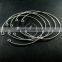 60mm diameter 1mm thick silver plated simple wiring bracelet DIY bangle supplies 1900055