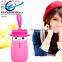 Hot Sale Cartoon Glass Water Bottle Mini Big Bai Silicone Cup Sleeve
