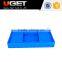 Have tag holder space saving logistic plastic crate with lid