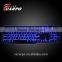 3 Multi-color Illuminated LED Backlit USB Wired Professional Multimedia Gaming Keyboard for PC Laptop