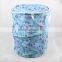 2016 Hot Sell Floral Print Cloth Storage Basket/Bin With Zipper
