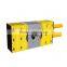 Fully integrated continuous hydraulic screen changer for pe