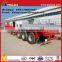Hot sale heavy duty beverage transporting 3 axles 40ft flatbed cargo food truck trailer with removable side panel