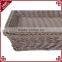 Plastic rattan wicker storage basket for Supermarket / Hotel / Restaurant