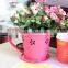 Galvanized Artificial Flower Pot Metal Bouquet