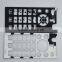 High Quality Eco-friendly Hybrid Silicone& PET Mobile Phone Keypad Sheet