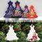 Sublimation Ceramic Bauble Decorated Christmas Trees Decorations