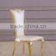 Golden brushed stainless steel hotel banquet chair dining room chair