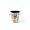 Cute Dog Print Waste Bin Faux Leather Trash Can For Home/Office/Hotel
