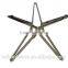 stainless steel base glass coffee table