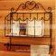 Iron Art Black and White Magazine Rack with Tissue Holder