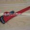 American type heavy duty pipe wrench with plastic dipped handle
