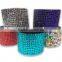Acrylic Gem Rhinestone Bracelet with Zinc alloy locking part, Hot Sale Gift Leather with Crystal Gem Decoration