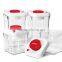 food grade BPA free plastic clear food container safe food box with sealed lid