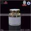 50 ml white round plastic jar with gold lid