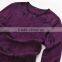 purple men's wool merino cashmere sweater with new digital print