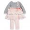 Infant Girls' Tutu Top and Leggings Set Flower Girl Dresses Childern Frocks Designs Kid Dress 2016 HSD5622