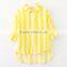 2017 Girls bright colour vertical stripe fashion saree blouse