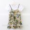 Wholesale holiday family set flower printed mother daughter matching dress in stock