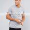 2016 Guangzhou Custom Short Sleeve Crew Neck Grey Men's 100% Cotton 180gsm Soft Jersey Breathable Fit Casual Blank T-Shirt
