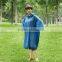 Blue Waterproof Reusable PVC Poncho