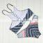 Polyester Bikini different size for choice & padded blue girls swimwear 59377