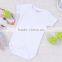 Wholesale Baby Cotton Romper Short Sleeve Plain Baby Onesie