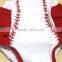 Newborn baby baseball romper ruffle diaper cover M7032201