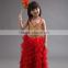 Girls red dress new model sequin tutu wholesale children long frocks designs dress